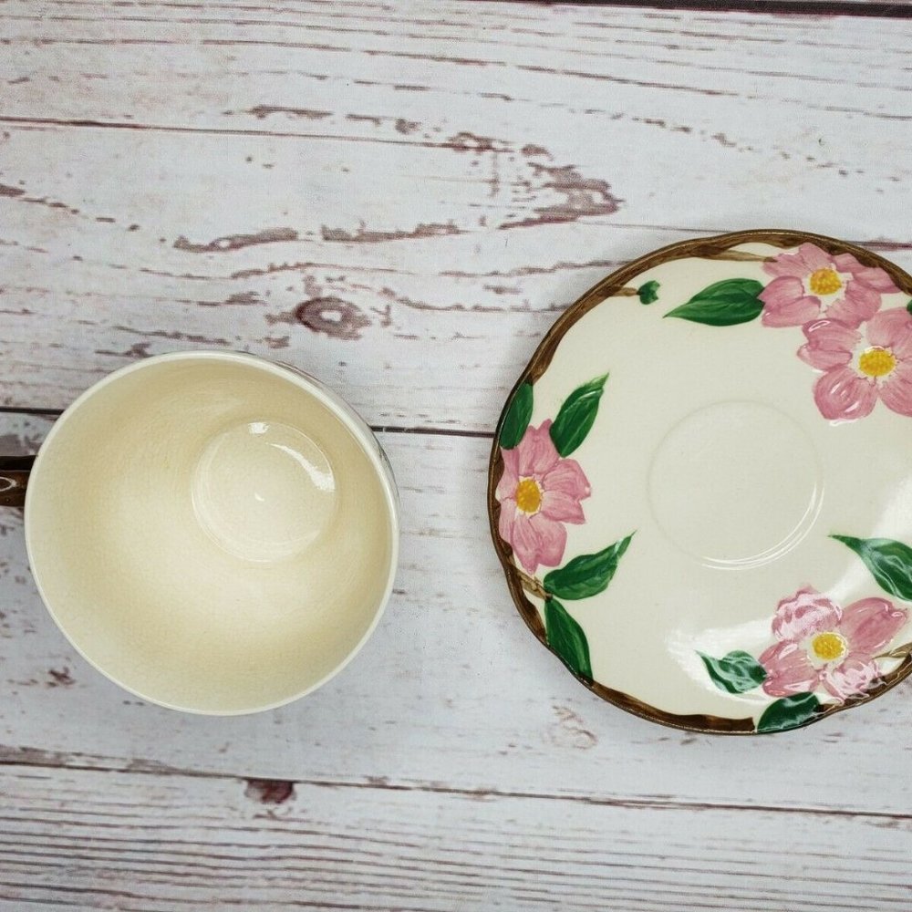 Rare Hand Painted El Rancho Floral Design Tea Cup - Picture 2 of 7